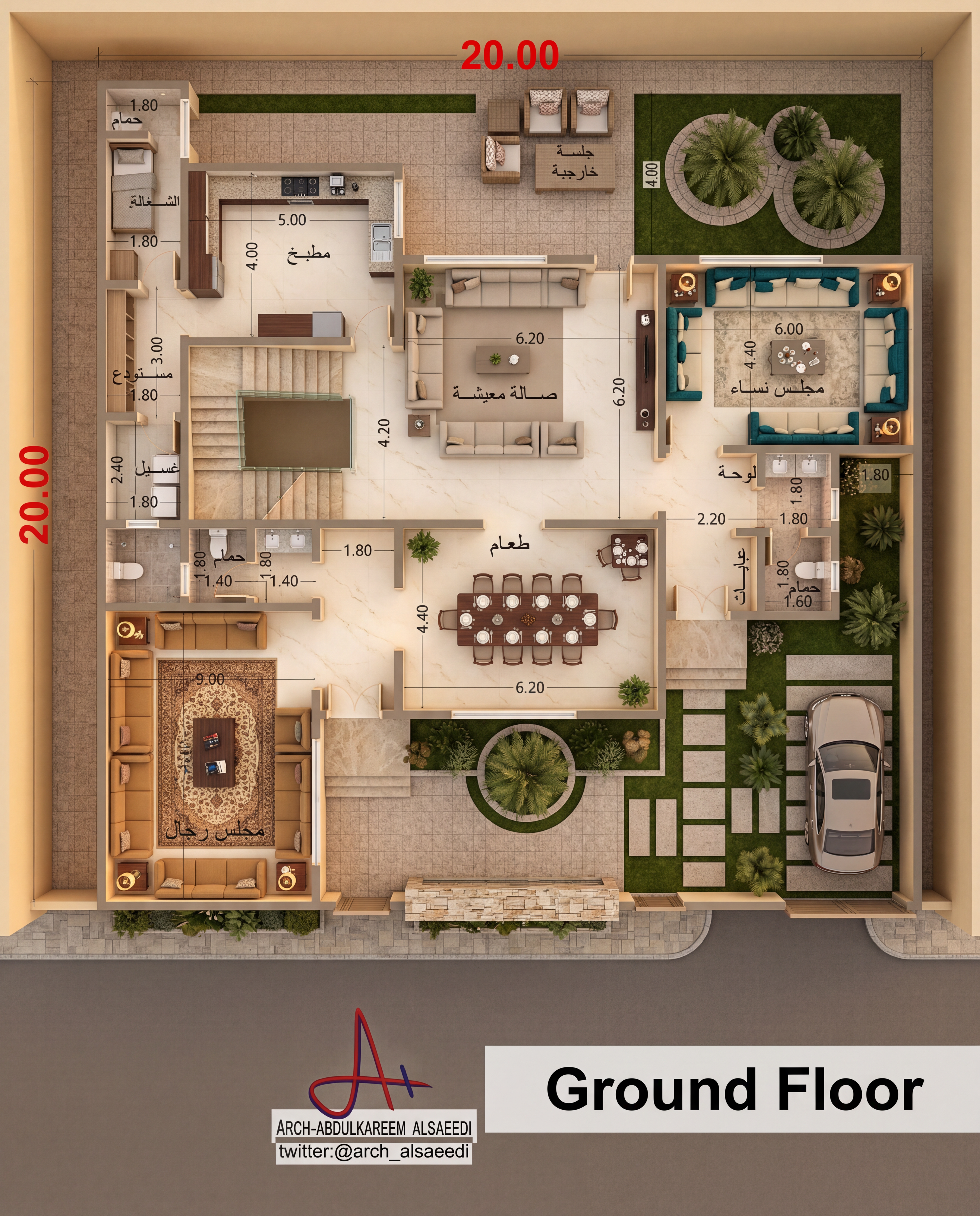 2D to 3D Plans - 3D Render